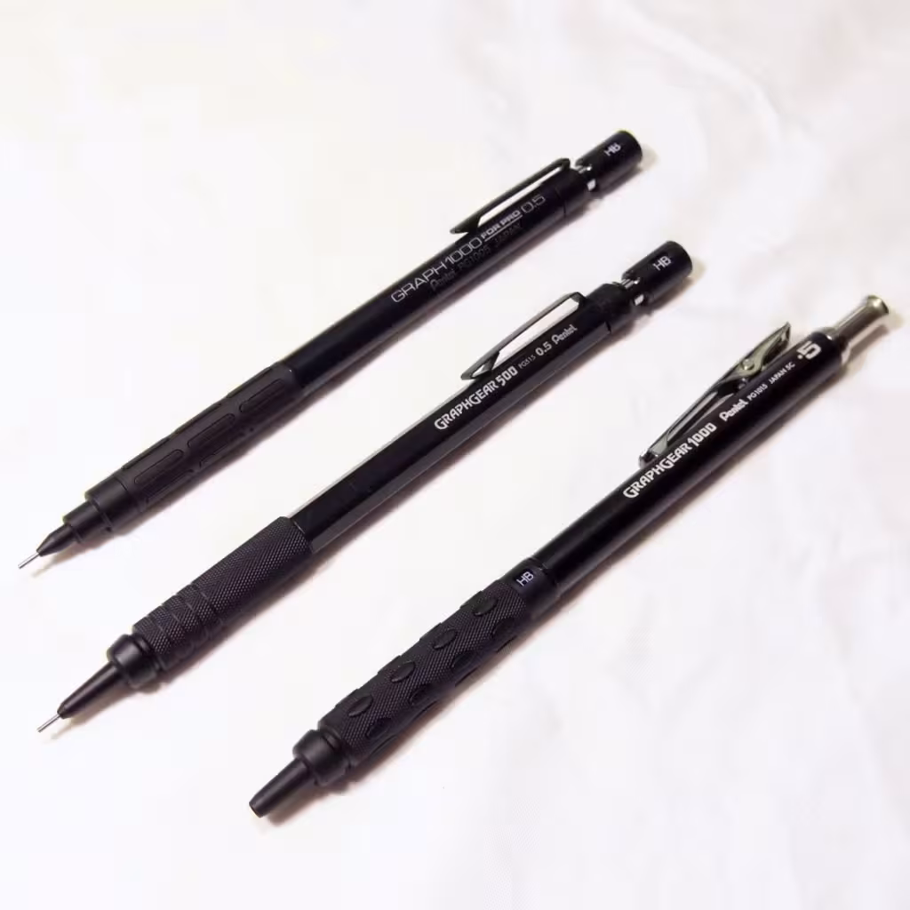 Pentel製圖用自動鉛筆60週年 的三支限量款
