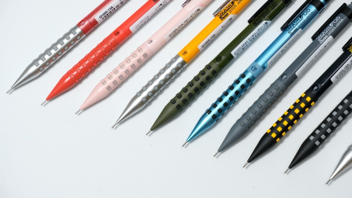  Pentel SMASH Q1005 的各種限定款的多彩握位-1