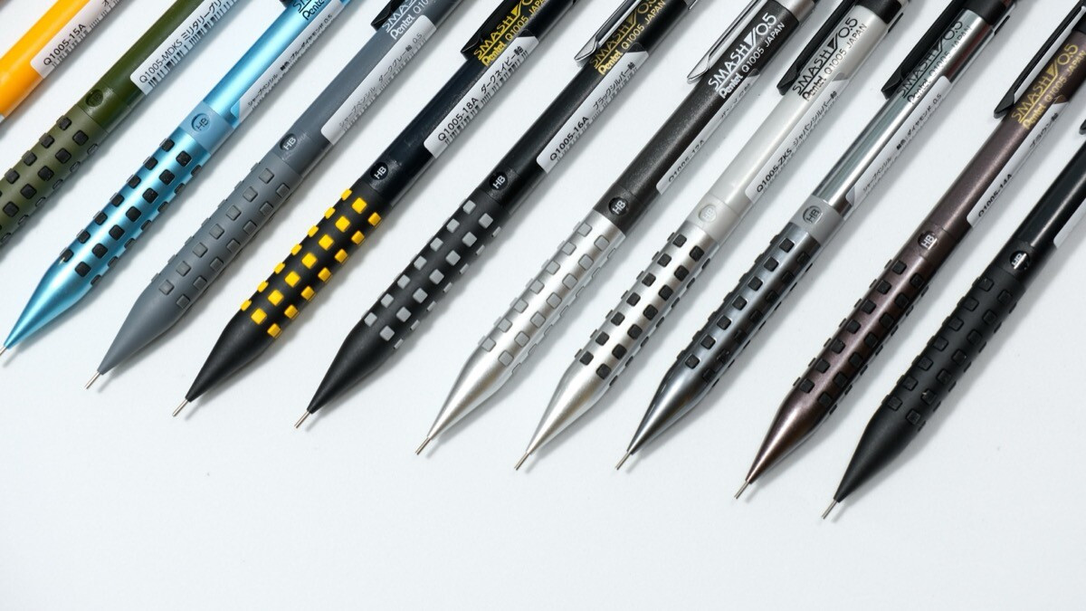  Pentel SMASH Q1005 的各種限定款的多彩握位-2